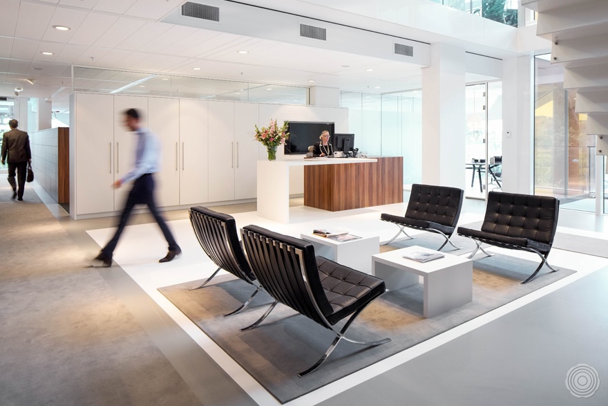 the interior design for the new hq offers open workstations