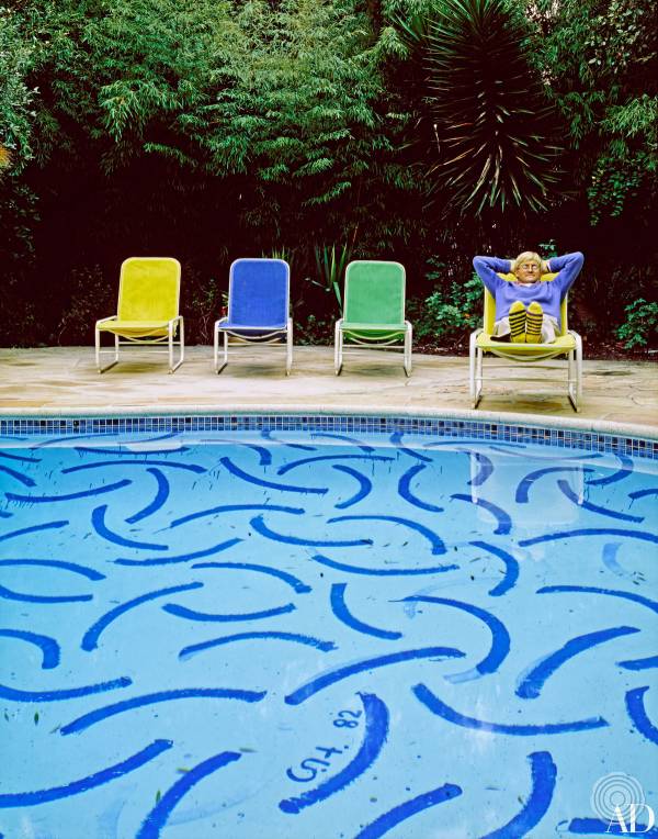 David Hockney's pool